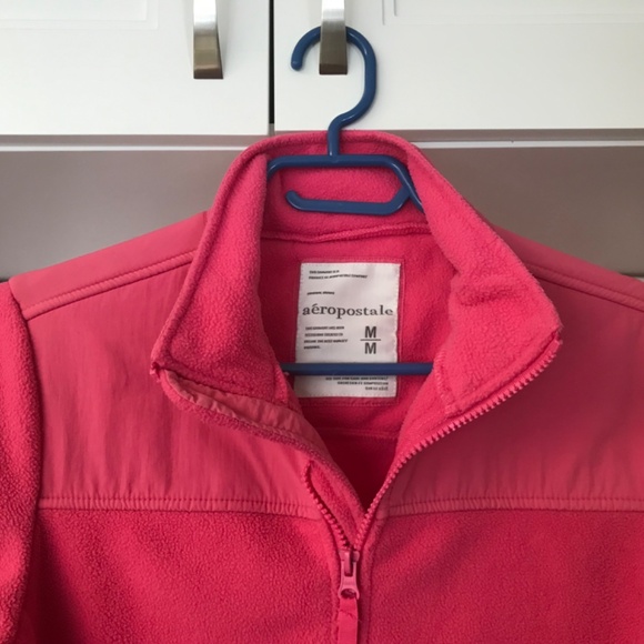 Aeropostale Pink Zippered Fleece Jacket Size M - Picture 4 of 11